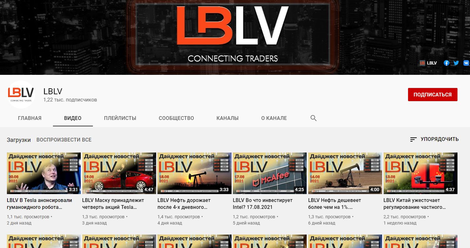 Ютуб канал LBLV