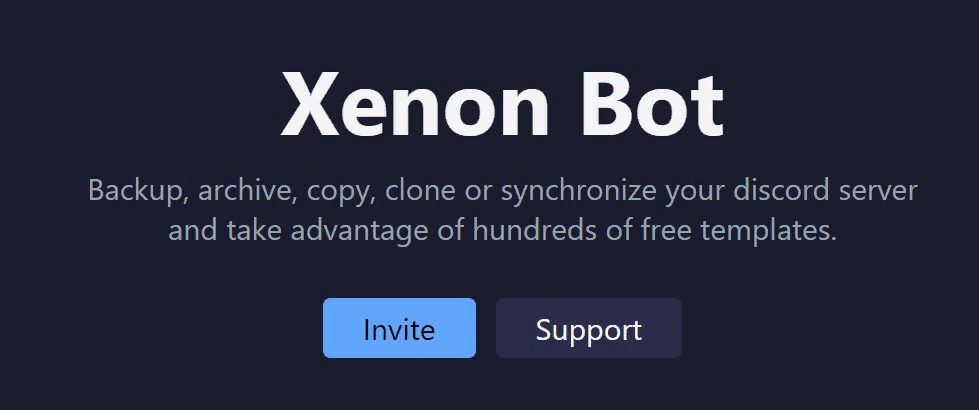 Сайт игровой площадки Xenon bot