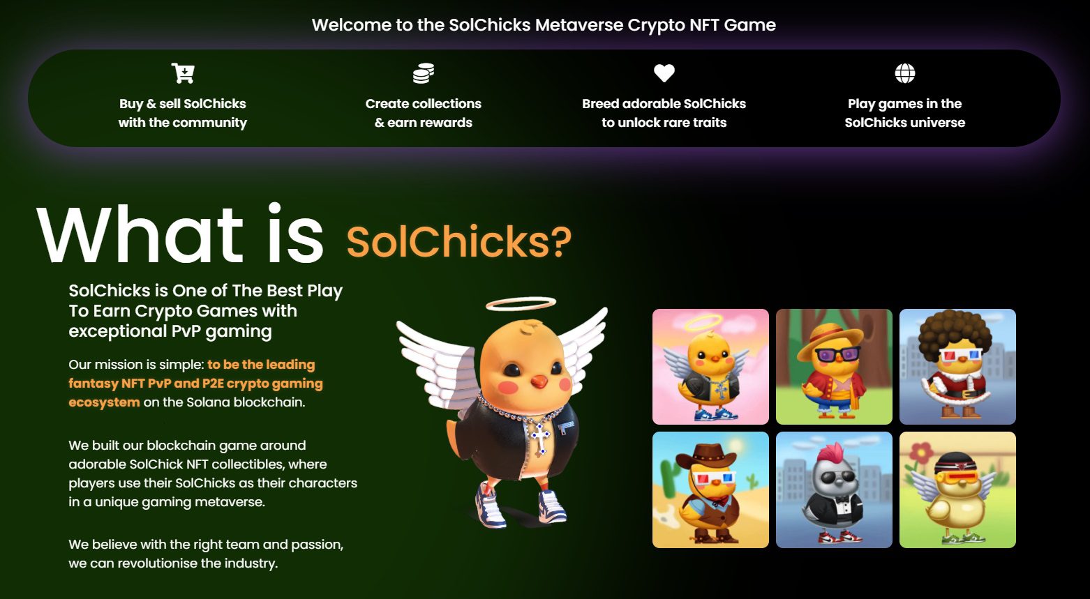 Описание игры Sol Chicks