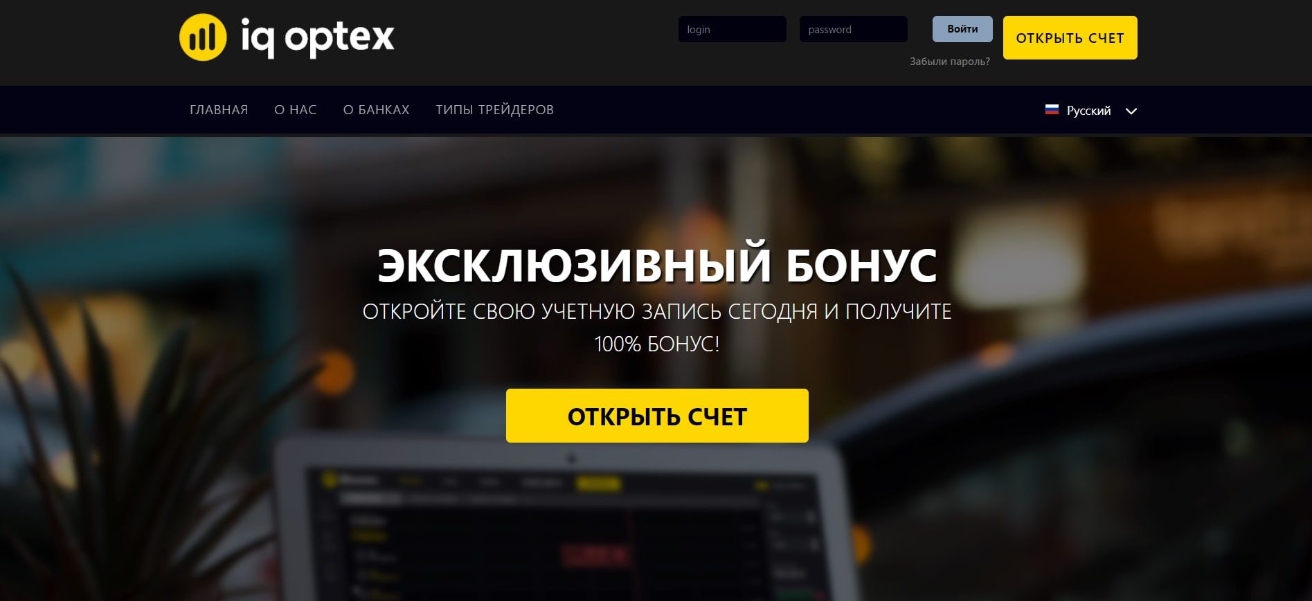 Официальный сайт Iq Optex