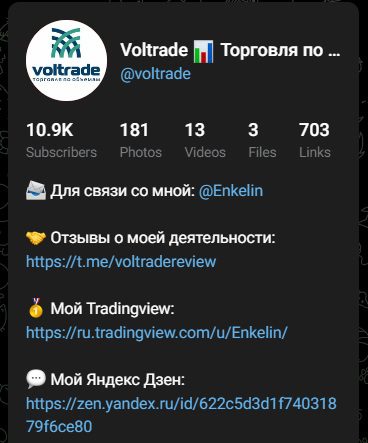 Телеграм канал проекта Voltrade