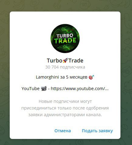 Turbo Trade в телеграмм