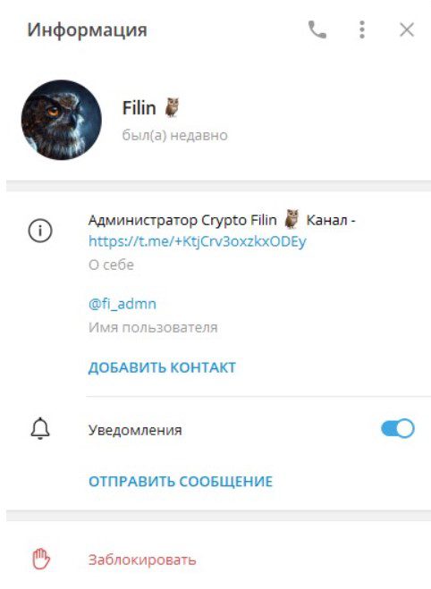 Crypto Filin информация о канале