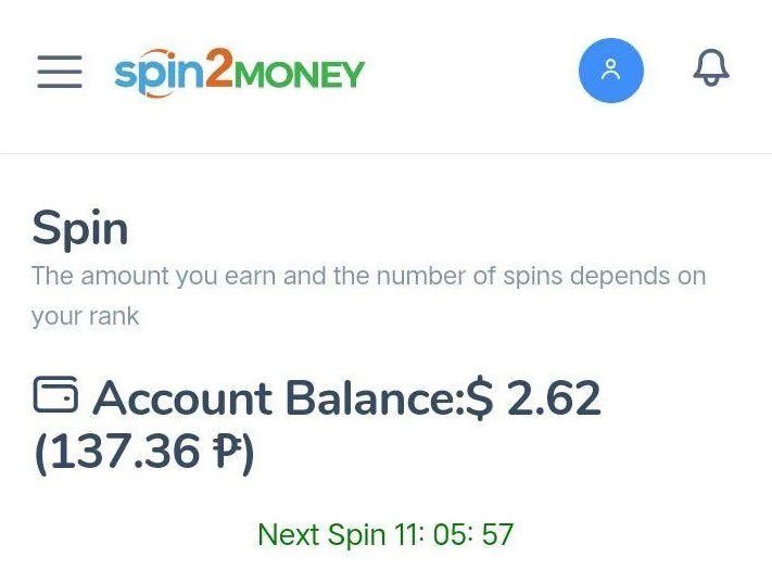 Spin2money счет баланс
