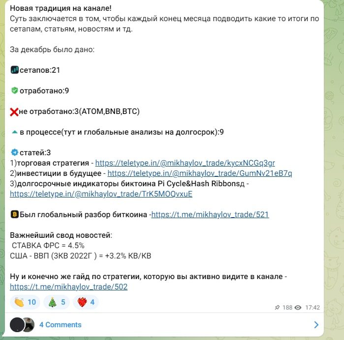 MikhaylovTrade телеграм