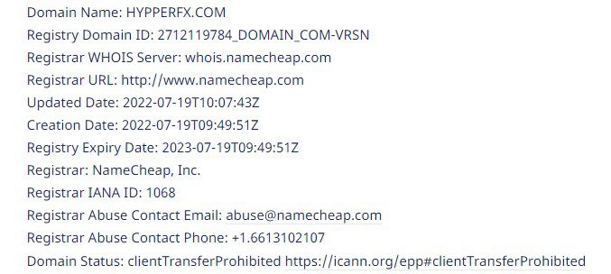 Hypperfx домен реестр
