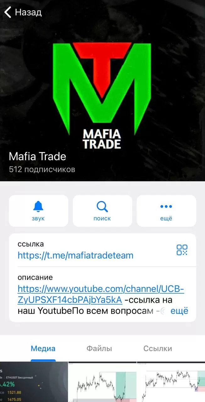 Канал Mafia Trade Телеграмм