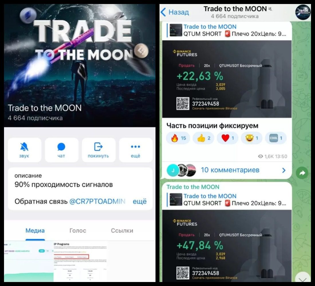 Контент на канале Trade to the Moon