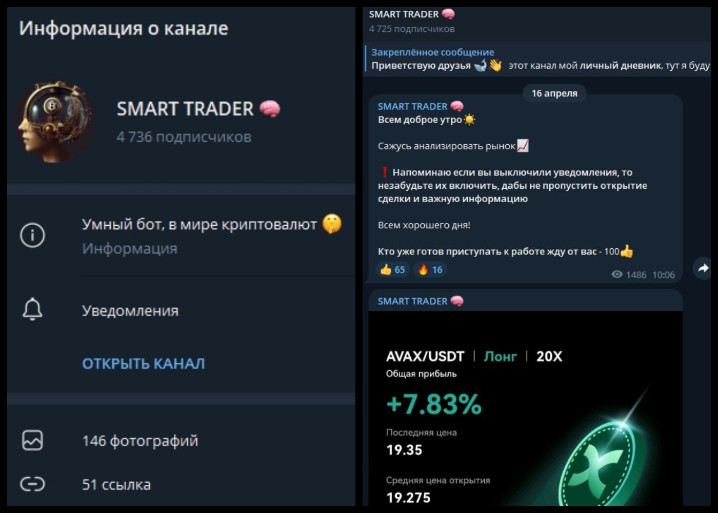 Smart Trader телеграмм