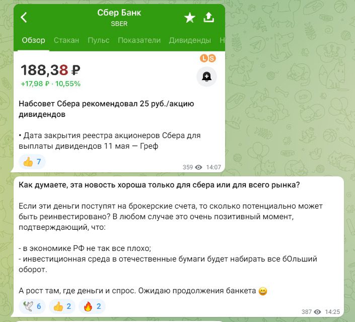 Новости Телеграмм канала Polyakovinvest