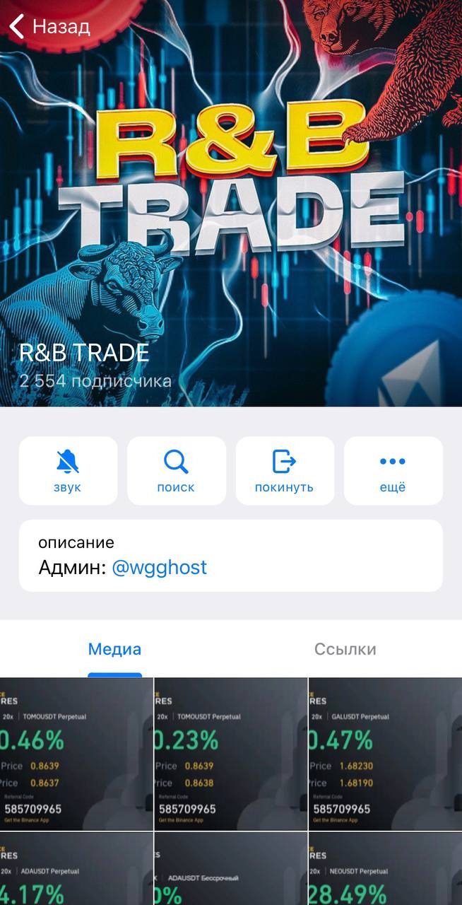 Информация о Telegram-канале РБ Трейд