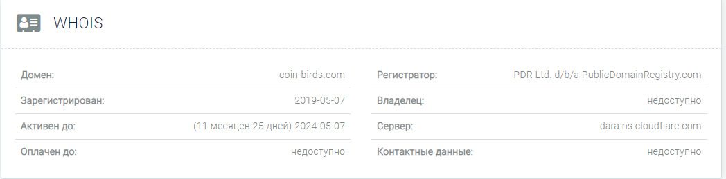 Анализ инвестиционного проекта Coin Birds com
