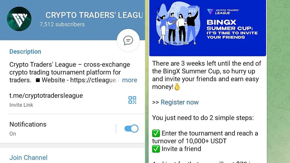 Crypto Traders League телеграм