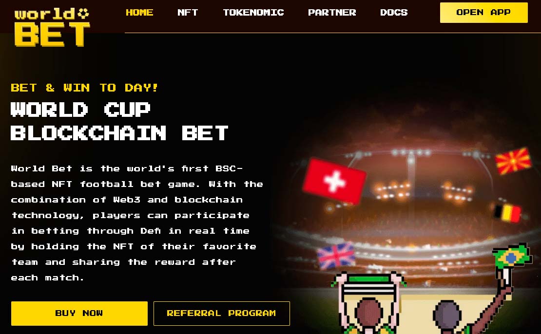 Официальный сайт проекта World Bet