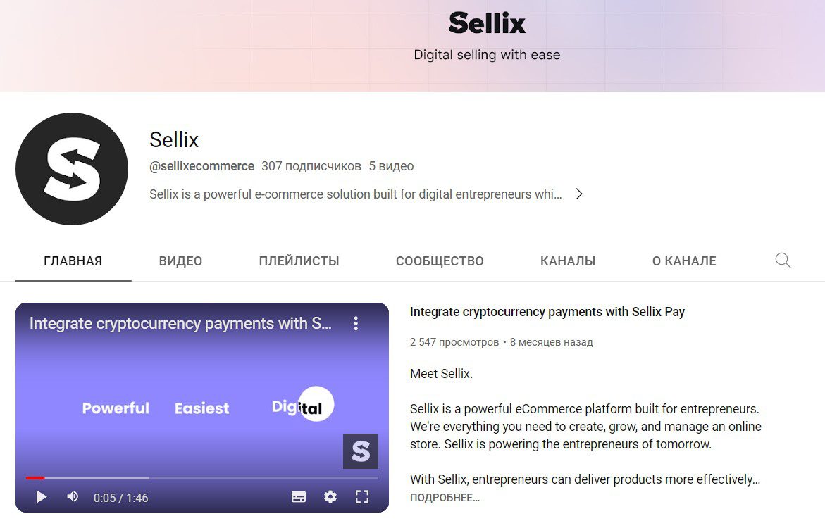 Ютуб Платформы Sellix Sell Design tshir