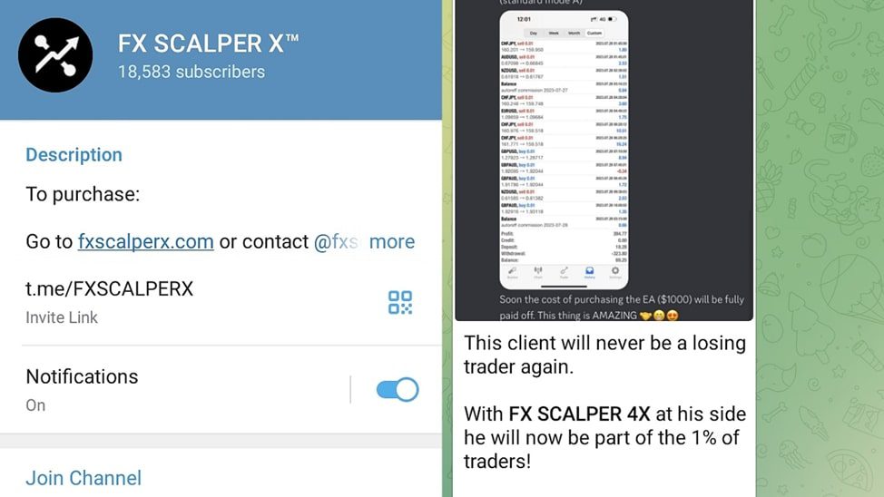 FX Scalper X телеграмм