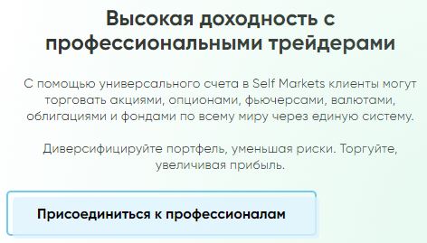 Проект Self Markets