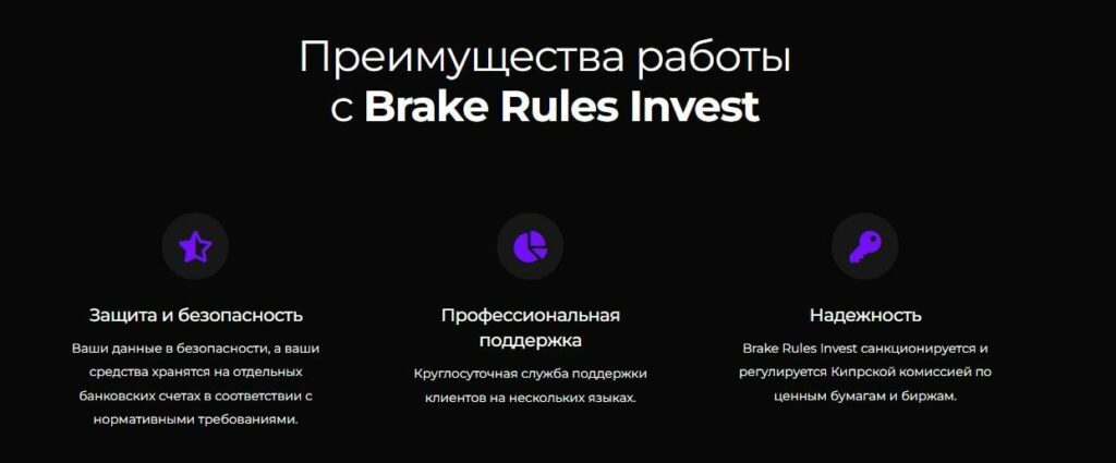 Анализ брокера Brake Rules Invest