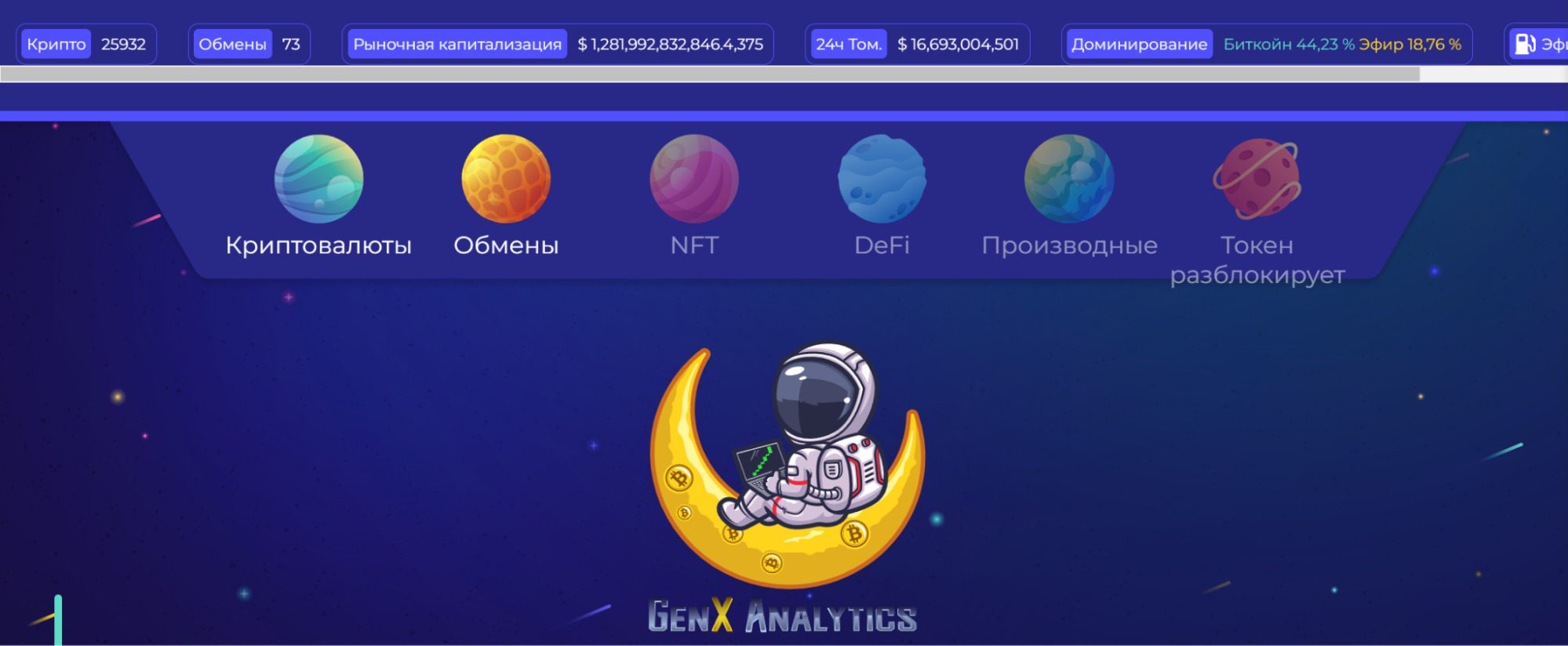 Genx Analytics — официальный сайт