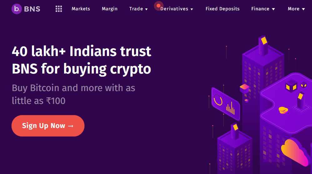 Bitbns — индийская криптовалютная биржа