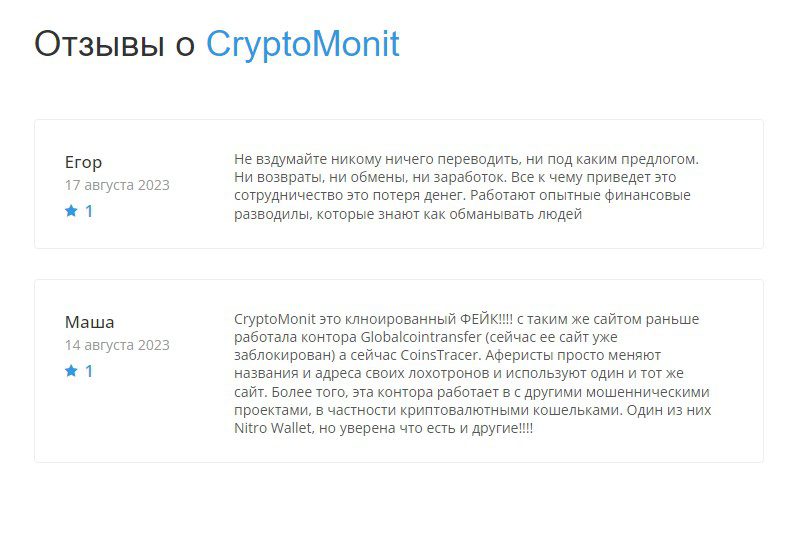 Crypto Monit отзывы