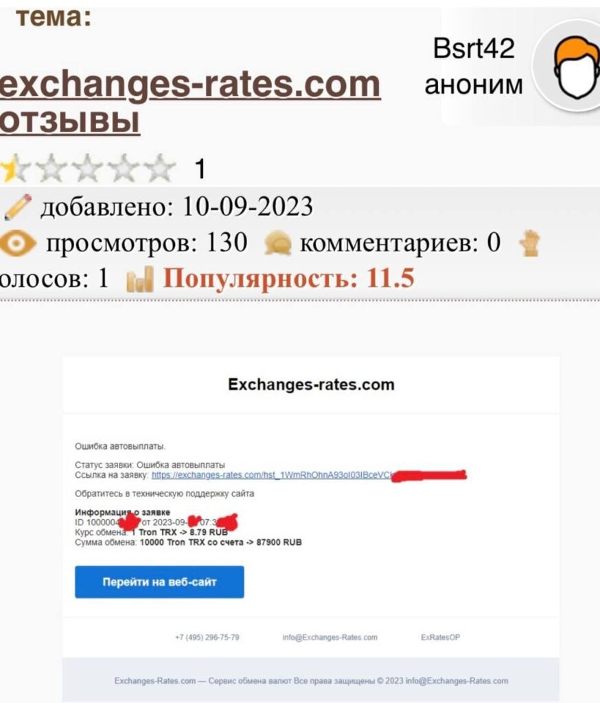exchanges rates com инфо
