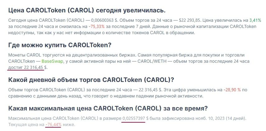 Carol Finance сайт инфа 